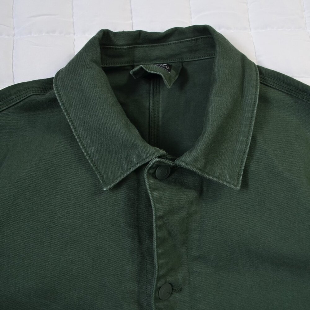 Zara green denim jacket *GUC - Picture 4 of 10